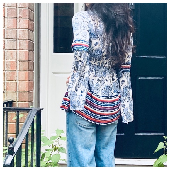 GYPSY CHIC LONG SLEEVES PRINT TOP - Picture 11 of 13